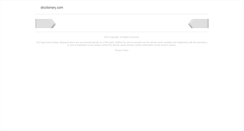 Desktop Screenshot of dicctionary.com